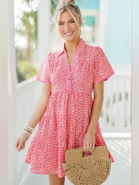 Umgee Tiered Floral Dress